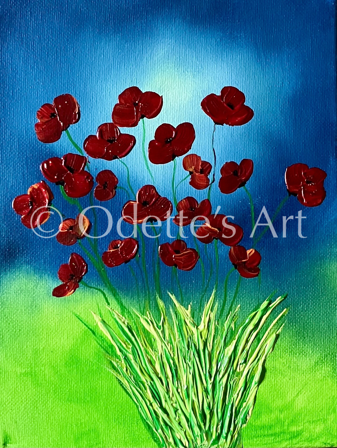 Odette van Doorne - Odette's Art - Dancing Poppies