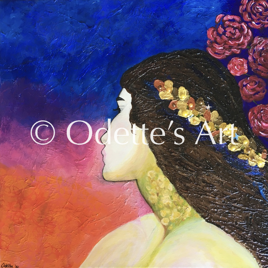 Odette van Doorne - Odettte's Art - Flowergirl
