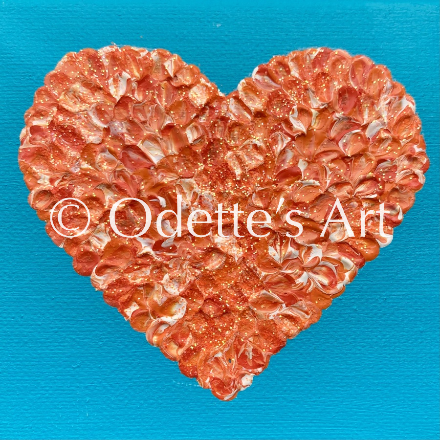 Odette van Doorne - Odette's Art - Orange Heart