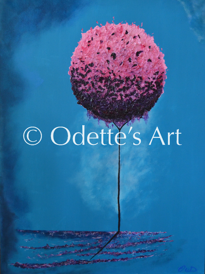 Odette van Doorne - Odette's Art - Pink Tree
